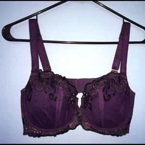 SOMA Gold & Purple Lace Bra✨